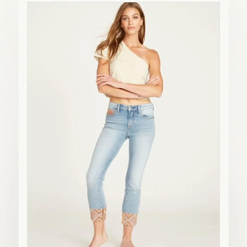 Driftwood jeans Colette Diamond Daze cuffed Jeans. NWT. 28 - Picture 3 of 10